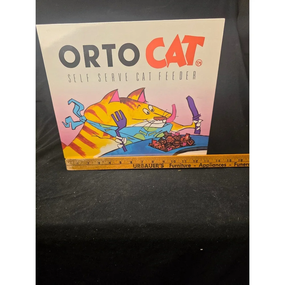 Orto Cat Self Serve Cat Feeder Vintage Mechanical Automatic Wind-Up Pet Feeder